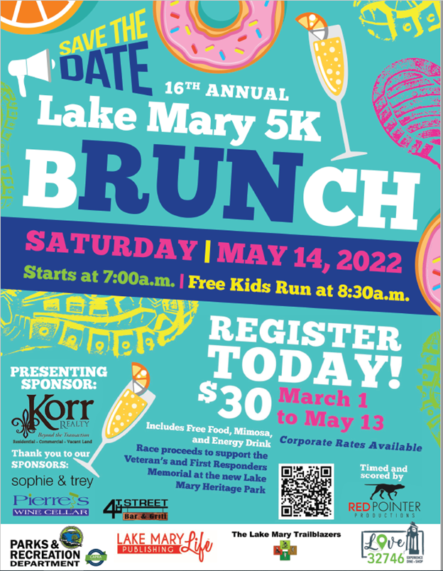 16th Annual Lake Mary 5K BRUNCH Sanford Herald