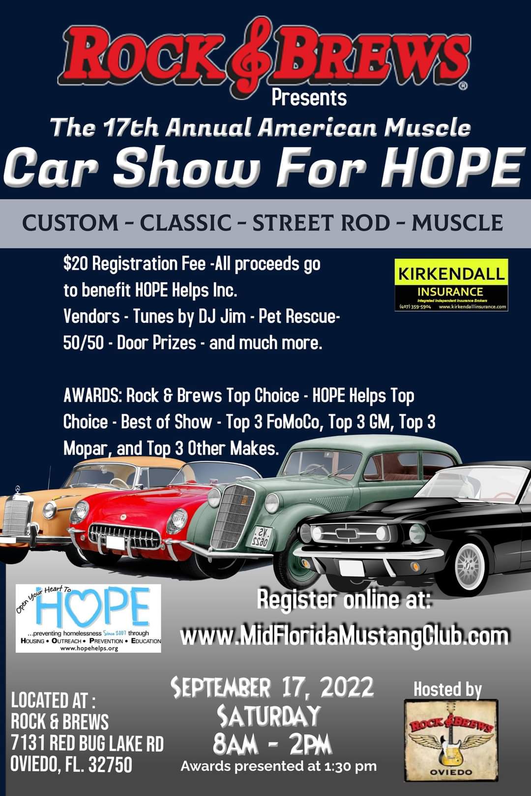 American Muscle Car Show at Rock & Brews for HOPE Sanford Herald