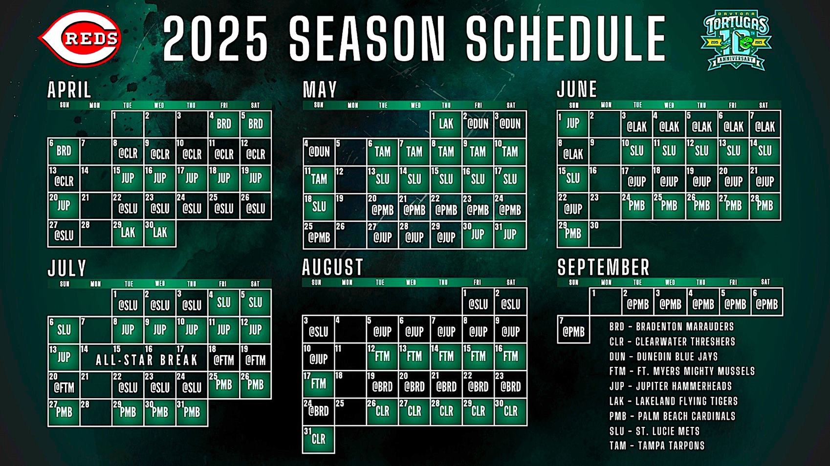 Daytona Tortugas release 2025 Schedule Sanford Herald