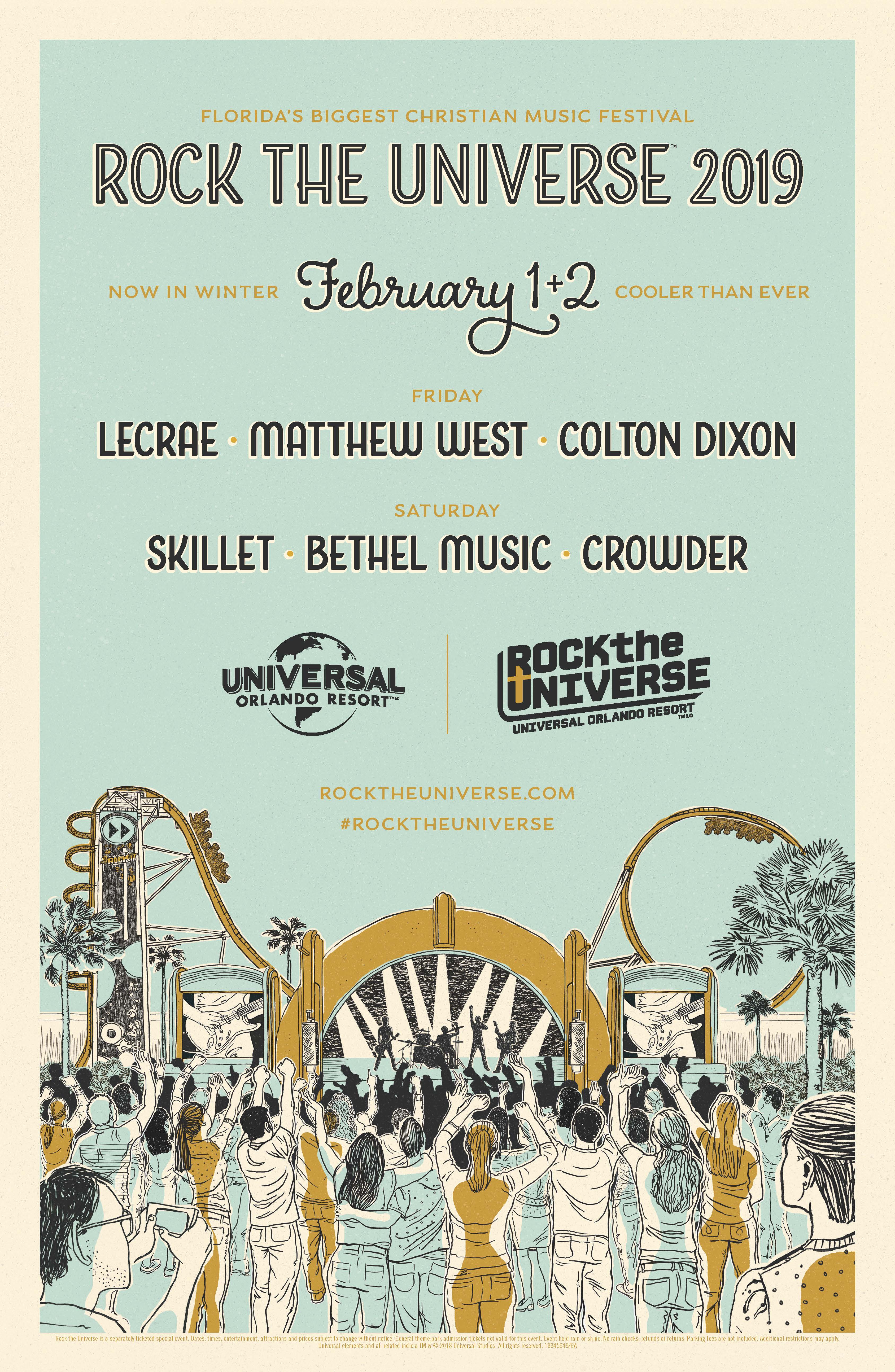 Rock the Universe Kicks Off February 1 at Universal Orlando Skillet