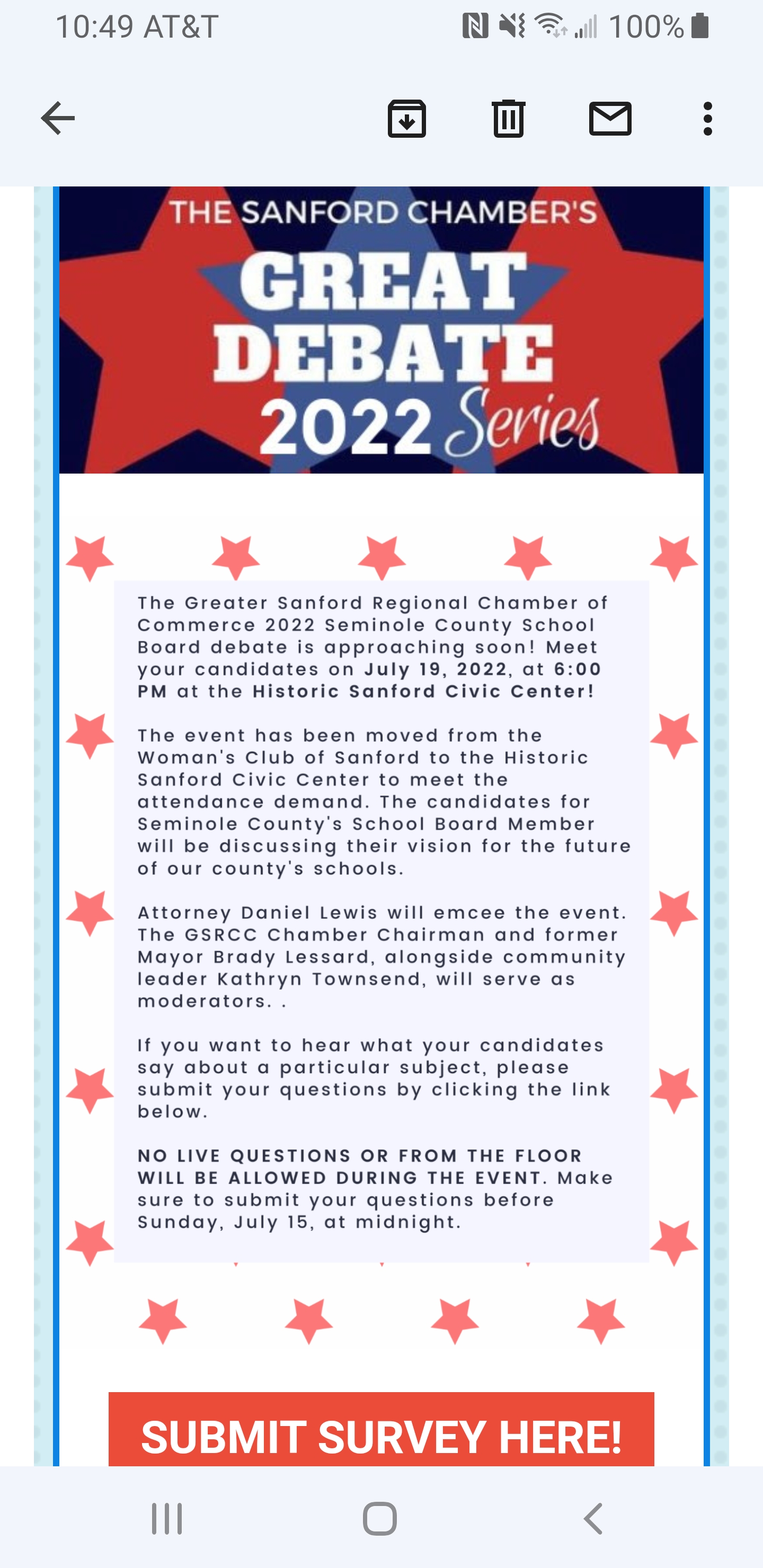 Great Debate 2022 Series Sanford Herald