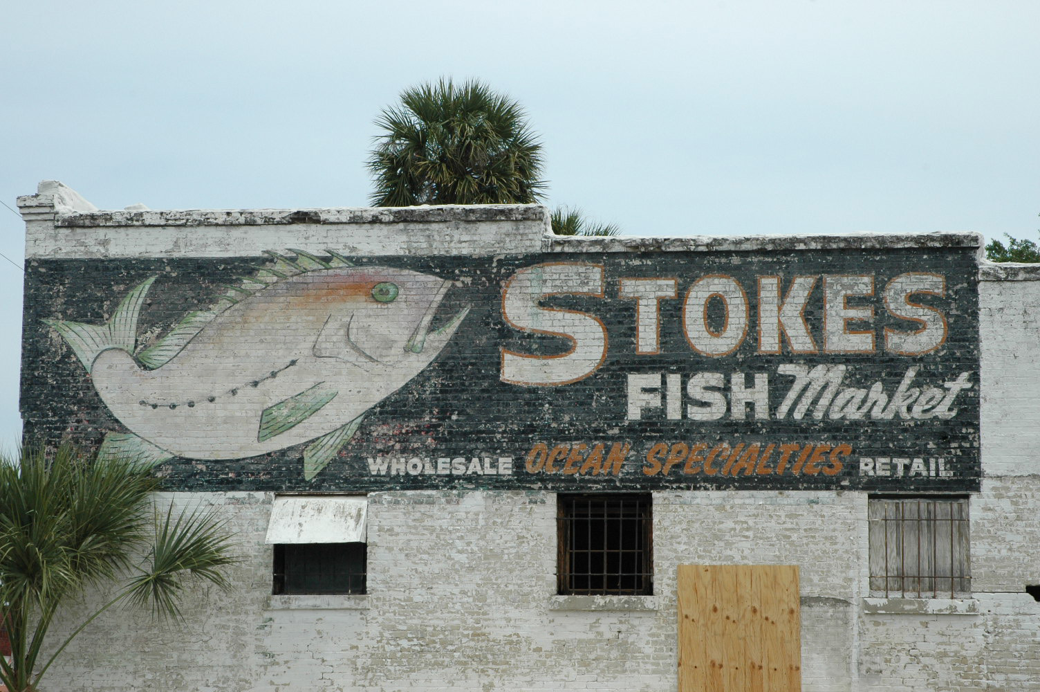 Campaign begins to restore historic Stokes Fish Market mural on Sanford ...