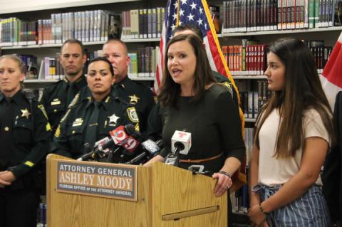 Attorney General Ashley Moody visits Seminole County to announce